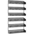 Prep & Savour Wall Spice Rack Metal in Black | 11.8 H x 15.6 W x 2.9 D in | Wayfair 4ABCBFE2D6414773B91072266D1FD7B1