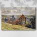 Alcott Hill® Dieppe, 1882 - Single Picture Frame Print on Canvas Canvas, Solid Wood in Gray/Green/Orange | 8 H x 12 W x 1.5 D in | Wayfair