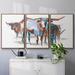 August Grove® Modern Longhorns II 3 Pieces Canvas in White | 36 H x 75 W x 2 D in | Wayfair 00F0ADF378984AE08531A6C54CA1DCC8