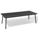 Wade Logan® Plastic/Resin Dining Table Wood/Plastic/Metal in Black | 42.1" W x 94.5" L x 29.1" H | Outdoor Dining | Wayfair