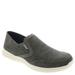 Nunn Bush Conway EZ Canvas Moc Toe Slip-On - Mens 10 Grey Slip On W