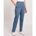 Blair Women's Knit Denim Pants - Denim - PM - Petite