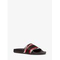 Gilmore Logo Tape And Printed Calf Hair Slide Sandal