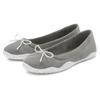 Ballerina LASCANA, Damen, Gr. 40, grau (hellgrau), Obermaterial: 100% Textilmaterial. Futter: 100% Textilmaterial. Decksohle: 100% Textilmaterial. Laufsohle: 100% Synthetik, unifarben, casual, Schuhe, leichter...
