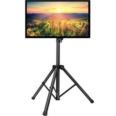 TV Tripod Stand-Portable TV Stand for 23-65 Inch LED LCD OLED Flat Screen TVs-Height Adjustable Display Floor TV Stand