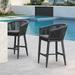 PURPLE LEAF Outdoor Dining Chairs Set of 2 Patio Bar Stools