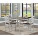 Travis Grey and Weathered Oak 5-Piece Dining Set