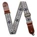 Music Embroidered Ukulele Strap Portable Universal Guitar Back Straps for Concert 4 String Instruments Musical Instrument Blue