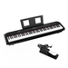 Danolapsi Digital Piano Full Size 88-Key Weighted Hammer Action Digital Piano Portable Electric Keyboard Piano for Beginner/Adults with Pedal Power Supply And Built in Speakers