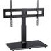 Swivel Universal TV Stand for 37-65,70,75 inch LCD OLED Flat/Curved Screen TVs-Height Adjustable Table Top Center TV Stand