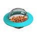Pet Bite Toy Multifunction Rolling Leakage Toy Creative Dog Food Dispenser Funny Food Leaking Device Feed Training Toy (Sky Blue