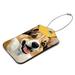 Corgis Pet Animals Pattern 2 PCS Luggage Tags Suitcases PU Leather Travel Bag & Baggage ID Label Tags Travel Essentials