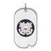 Sterling Silver Rhodium-plated US Coast Guard Dog Tag