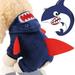 Funny Dog Cats Sharks Costumes Pet All Saints Day. Cosplay Dress Adorable Sharks Pet Costume Animals Fleece Hoodie Warm Outfits Clothes