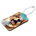 Corgis Pet Animals Pattern 2 PCS Luggage Tags Suitcases PU Leather Travel Bag & Baggage ID Label Tags Travel Essentials
