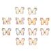 12 Pcs Butterfly Nail Jewelry Colorful Designs Birthday Party Decor