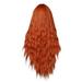 Beauty Clearance Under $15 65Cm High Temperature Silk Wig Orange Wig Rose Mesh Curly Hair Orange