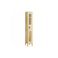 Salsbury Industries Vented Metal Locker - Single Tier - Tan - Assembled