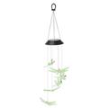 HOMEMAXS Dragonfly Wind Bell Lamp Solar Powered Coloful Outdoor Wind Bell Lamp for Garden Walkway Yard