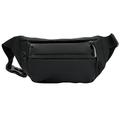 NUOLUX 1Pc Practical Men Waist Bag Outdoor Waist Pack Simple Travel Sports Bag (Black)