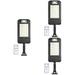 3 Sets Solar Street Light LED Solar Street Lamp Motion Sensor Lighting Device