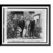 Historic Framed Print [President and Mrs. Coolidge full-length portraits standing on steps with their two sons and their pet dog] 17-7/8 x 21-7/8