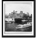 Historic Framed Print [Seine River boats below Hotel de Ville Paris France] 17-7/8 x 21-7/8