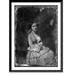 Historic Framed Print [Unidentified woman about 25 years of age three-quarter length portrait three-quarters to the right seated in chair wearing plaid dress] 17-7/8 x 21-7/8