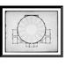 Historic Framed Print [Library of Congress Washington D.C. Second story plan] 17-7/8 x 21-7/8