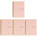 4pcs Coil Notepad A5 Notebook Decorative Schedule Notepad Agenda Notepad Portable Students Notepad