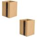 2 Pack Pen Storage Box Desk Pen Organizers Wooden Organizer Box Brush Stand Pen Tray Wooden Pen Organizer