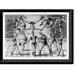 Historic Framed Print [Thirteen men doing acrobatics] 17-7/8 x 21-7/8