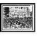 Historic Framed Print [The crowd in front of the Hotel de ville Paris France] 17-7/8 x 21-7/8