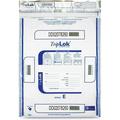 Triplok 15 X 20 Clear 50 Bags Tamper-Evident Deposit Bags For Cash Handling & Valuables Moisture Heat And Cold Sensitive Tear-Off Receipt + Large Barcodes 585048