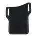 Cell Phone Waist Bag PU Leather Cell Phone Protective Pouch Practical Mobile Phone Storage Bag for Men Male (Black)