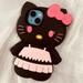 3D Three-dimensional Skirt Sanrio Hello Kitty Phone Case for IPhone 14 13 12 11 Pro Max 14Pro Silicone Soft Anti-fall Back Cover