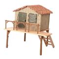 Hellery Animal Farmhouse Toy Farm Animals Farmhouse Building Toy Pretend Play Sand Table Creative Toy Farm House Model for Boys Girls Children