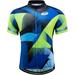 voofly Men s Biking Cycling Jersey Shirts Short Sleeve Full Zipper Bicycle Riding Wear Mens Tops Blue Green XXL