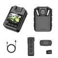 RONY 1440P Mini Body Camera - 128GB Wearable Police Body Camcorder with Night Vision - Waterproof Body Cam with Audio and Video Recording for Law Enforcement Security Guard Home
