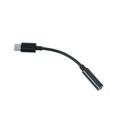 Type C to 3.5mm Audio Adapter 1pc Type-C to 3.5mm Earphone Cable Adapter Usb 3.1 Type C USB-C Male to 3.5 AUX Audio Female Jack (Black)