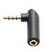 SIEYIO Wearproof 90 Degree Right Angle 3.5mm Angle Male to Female Headphone Adapter