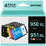 950xl Ink Cartridges for HP 950xl and 951xl Combo Pack for HP Officejet Pro 8610 8600 8615 8620 8625 8100 276dw 251dw (Black Cyan Magenta Yellow)