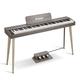 Donner DDP-60 88-Key Semi-Weighted Upright Keyboard Piano - Grey / Piano