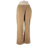 Lands' End Sweatpants - Super Low Rise: Tan Activewear - Women's Size Large