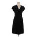 Banana Republic Cocktail Dress - Sheath: Black Solid Dresses - Women's Size 6