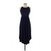 Old Navy Casual Dress - Midi: Blue Solid Dresses - Women's Size X-Small