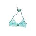 B Swim Swimsuit Top Teal Tie-dye Halter Swimwear - Women's Size Medium
