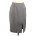 Kasper Casual Skirt: Gray Marled Bottoms - Women's Size 8
