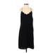 J.Crew Factory Store Cocktail Dress - Slip dress: Black Solid Dresses - Women's Size 00