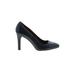 Banana Republic Heels: Pumps Stilleto Work Black Print Shoes - Women's Size 6 - Almond Toe